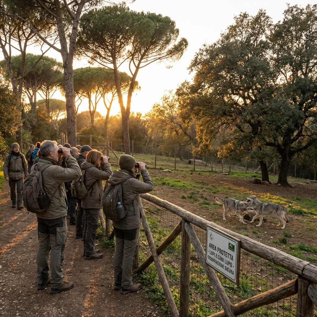 Passeggiata con i lupi